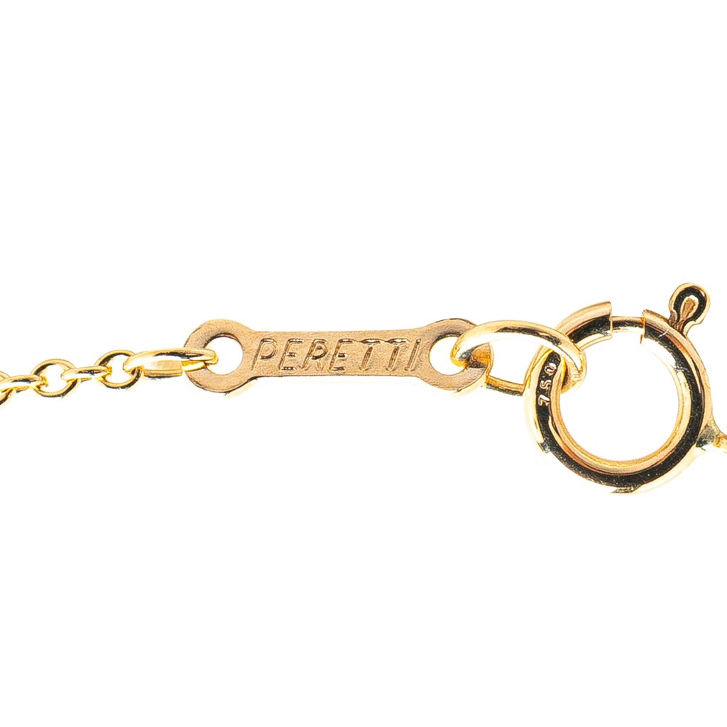 Tiffany & Co Elsa Peretti 18K Yellow Gold Open Heart Pendant Necklace - 5