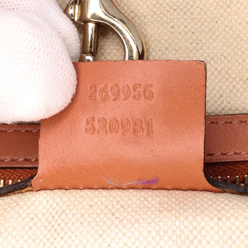 Gucci GG Canvas Heart Bit Tote - Side view