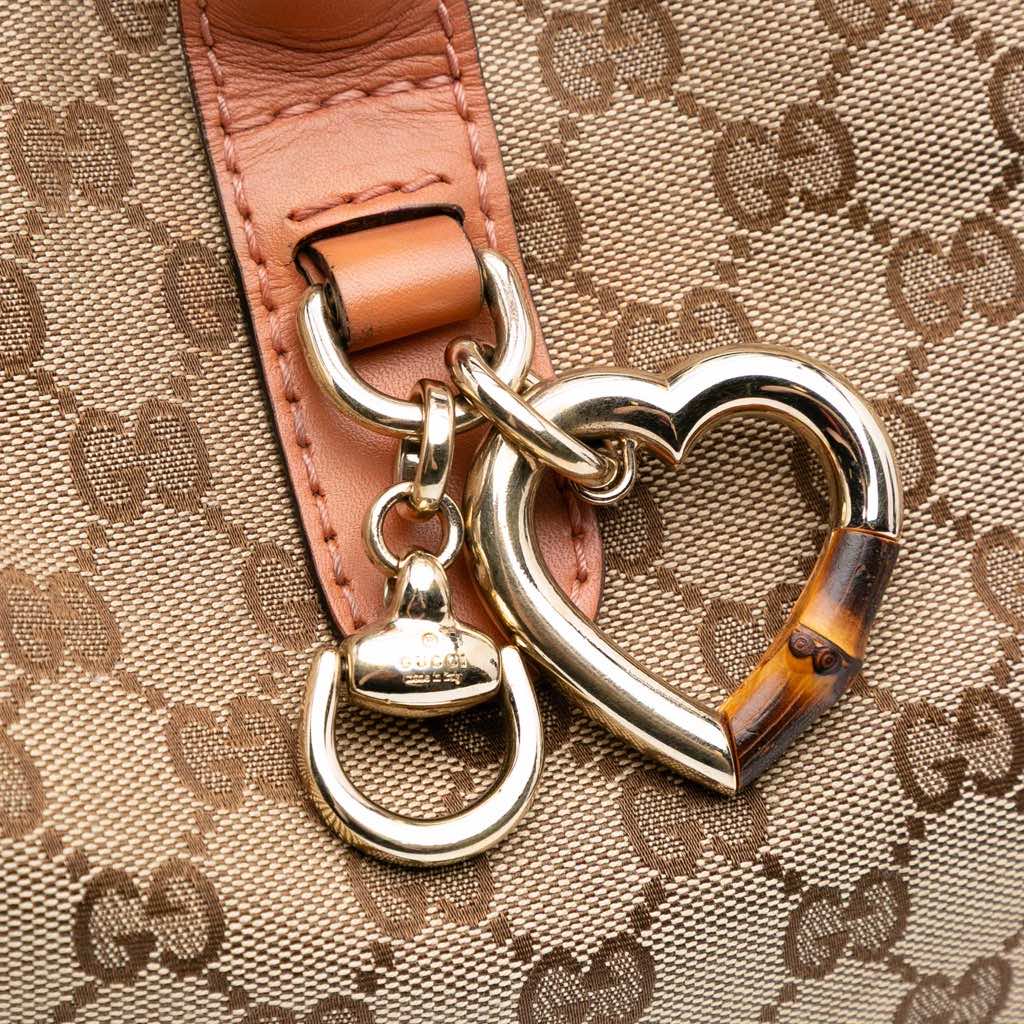 Gucci GG Canvas Heart Bit Tote - Image 10