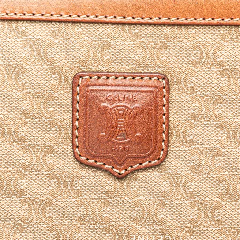 Celine Macadam Coated Canvas Clutch - Side view