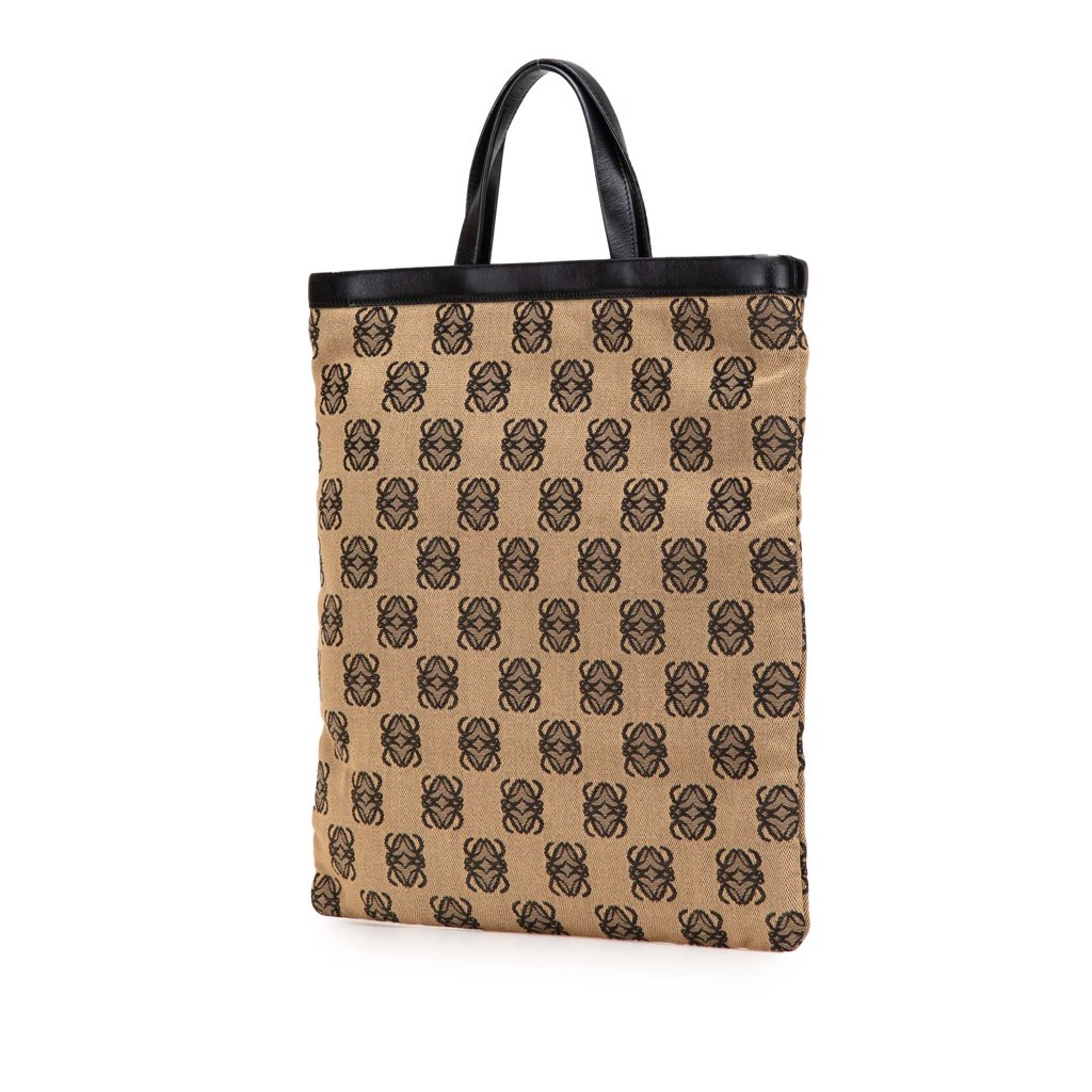 Loewe Anagram Canvas Tote - Back view