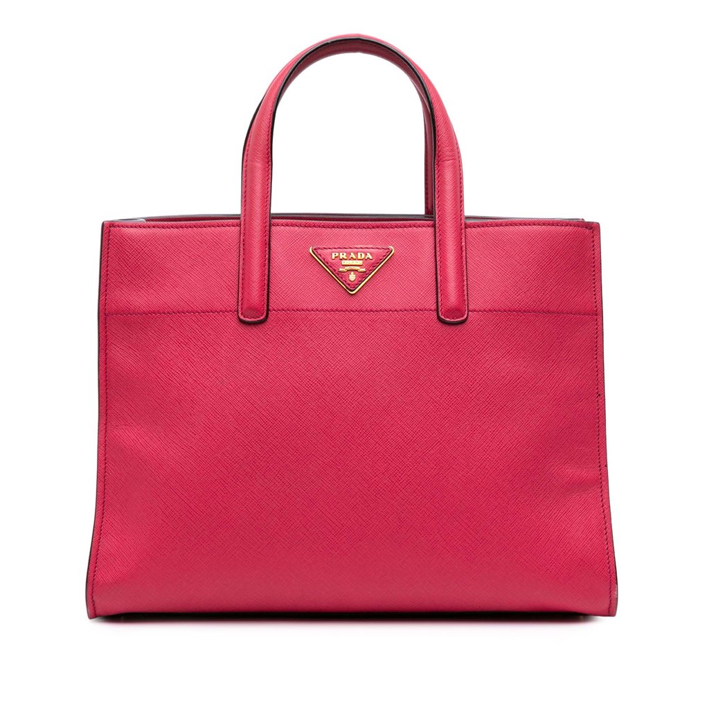 Prada Saffiano Soft Triple Pocket Tote