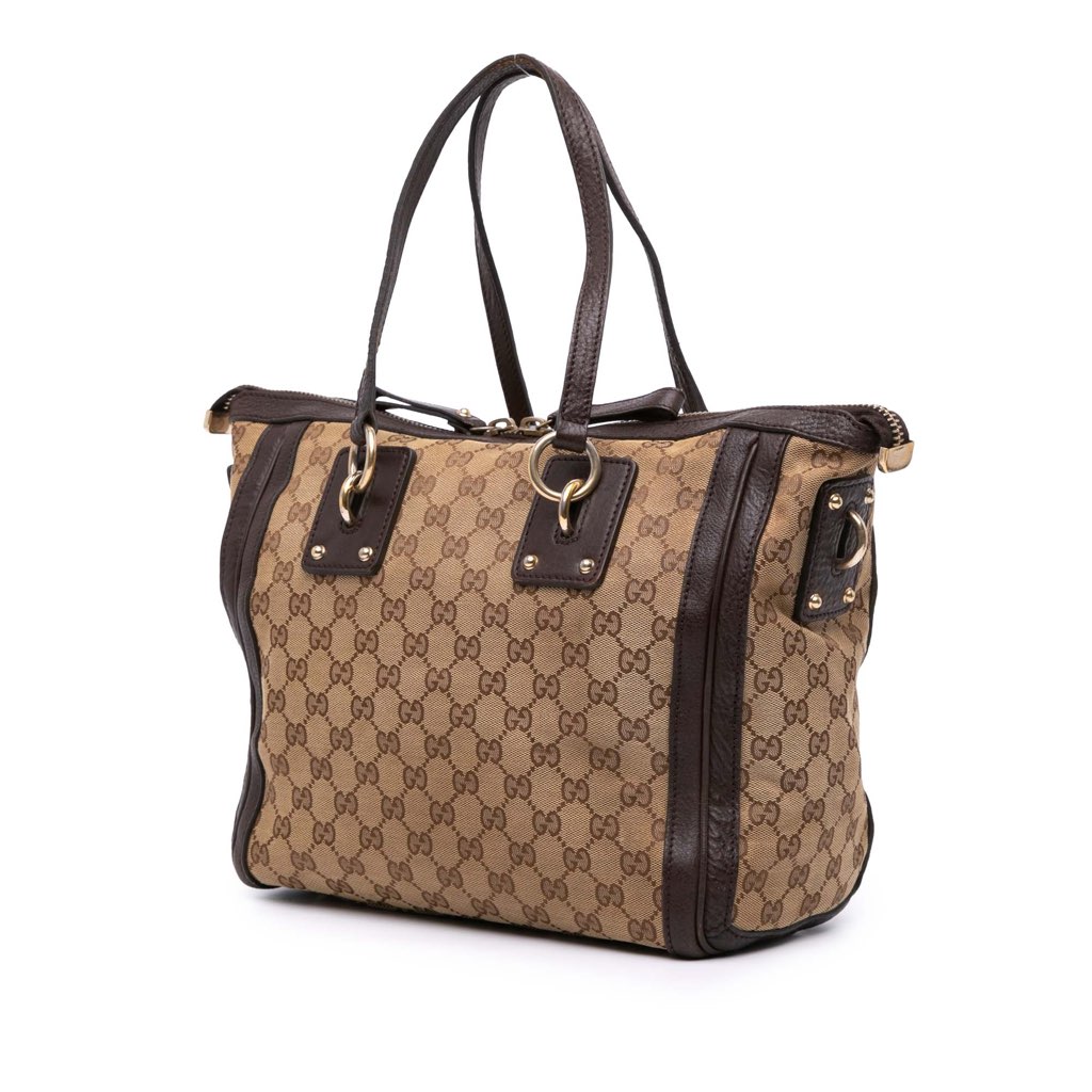 Gucci Medium GG Canvas Charm Satchel - 2