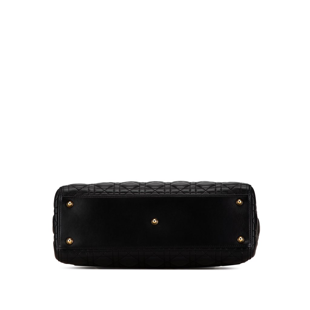 Dior Large Lambskin Cannage Lady Dior - Image 6