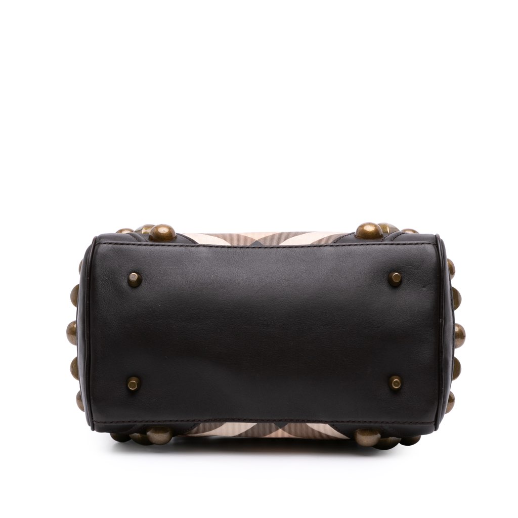 Burberry Supernova Check Canvas Mega Stud Chester Boston Bag - 3