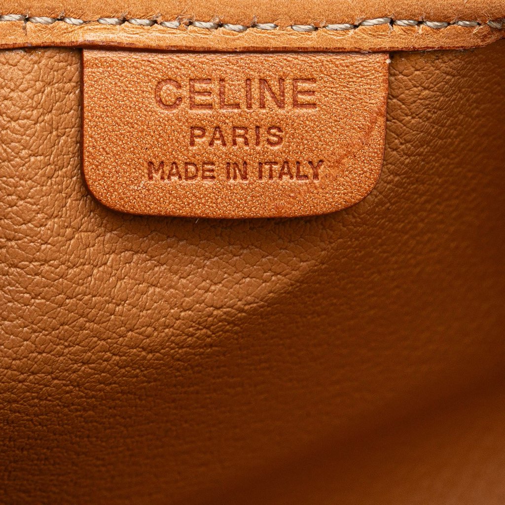 Celine Macadam Coated Canvas Clutch - Side view