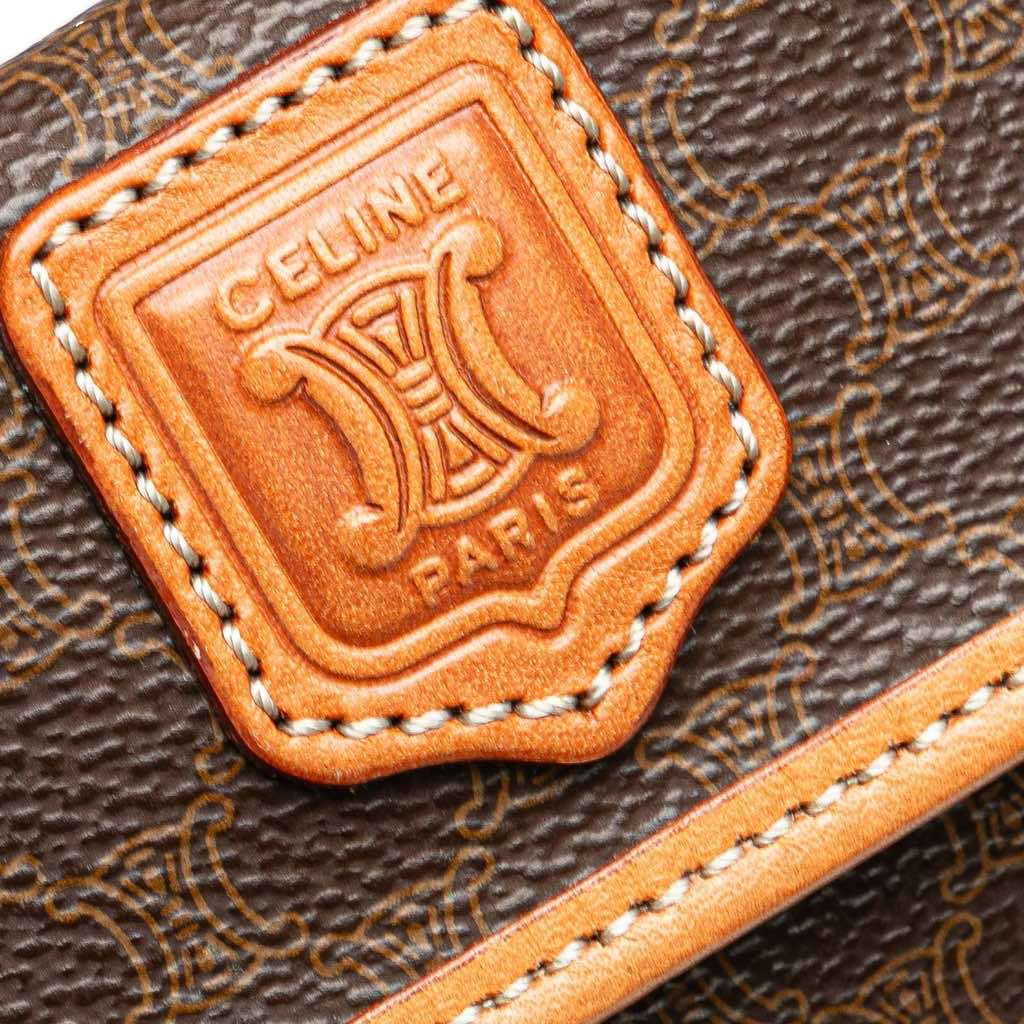 Celine Macadam Coated Canvas Clutch - Image 10