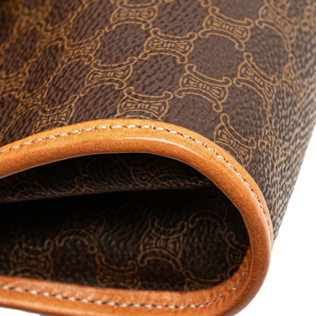 Celine Macadam Coated Canvas Clutch - Image 11