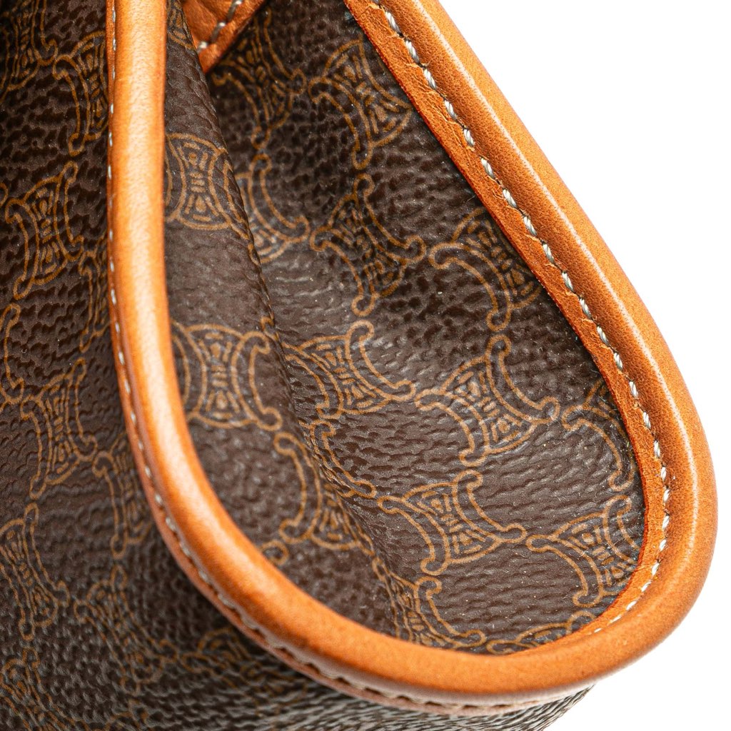 Celine Macadam Coated Canvas Clutch - Image 12