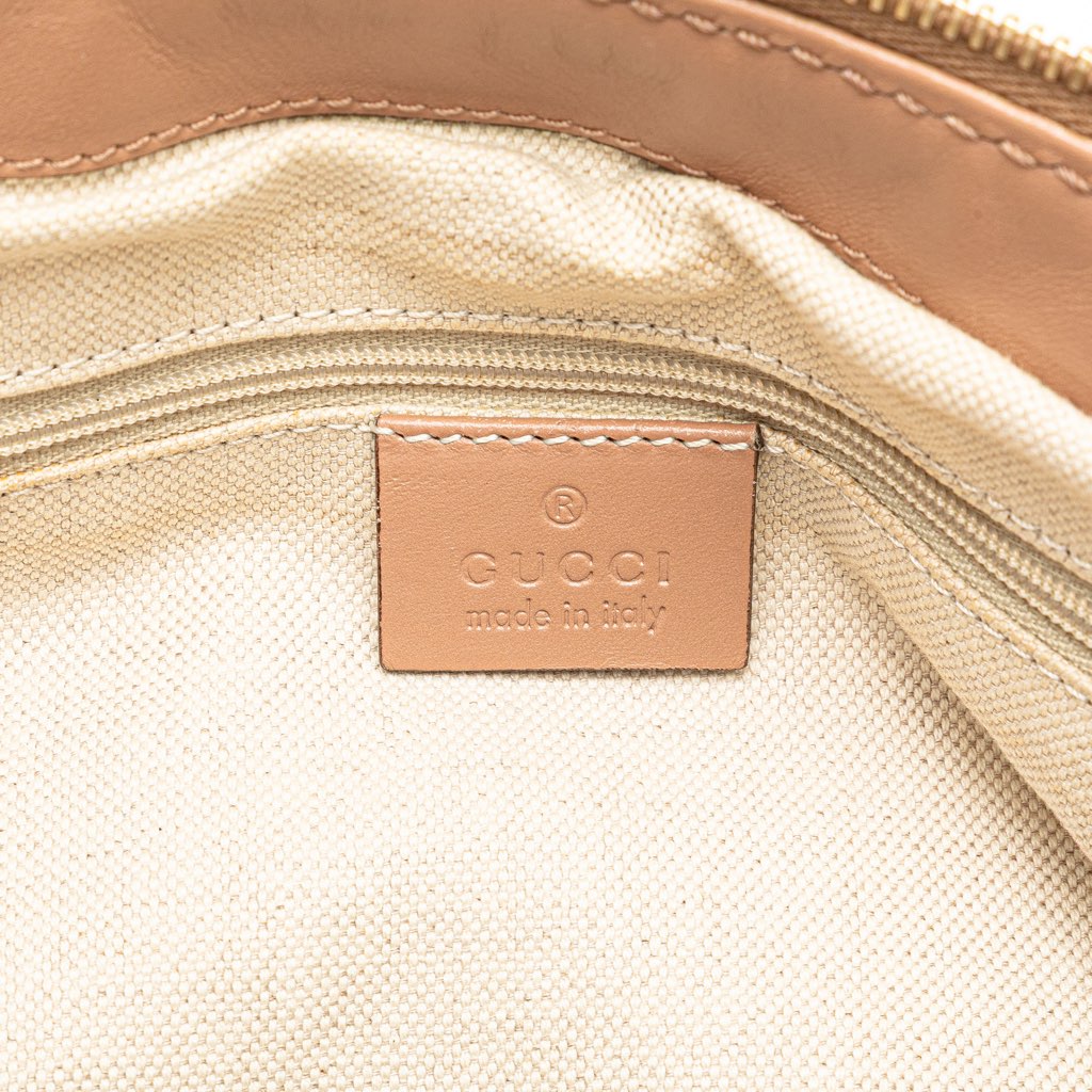 Gucci Diamante Canvas Sukey Satchel - Side view