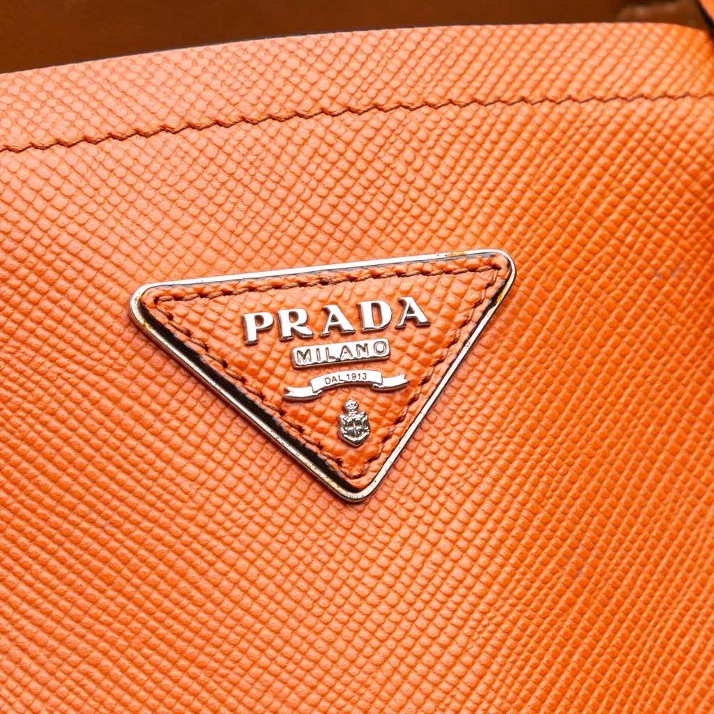 Prada Medium Saffiano Cuir Double Satchel - Side view