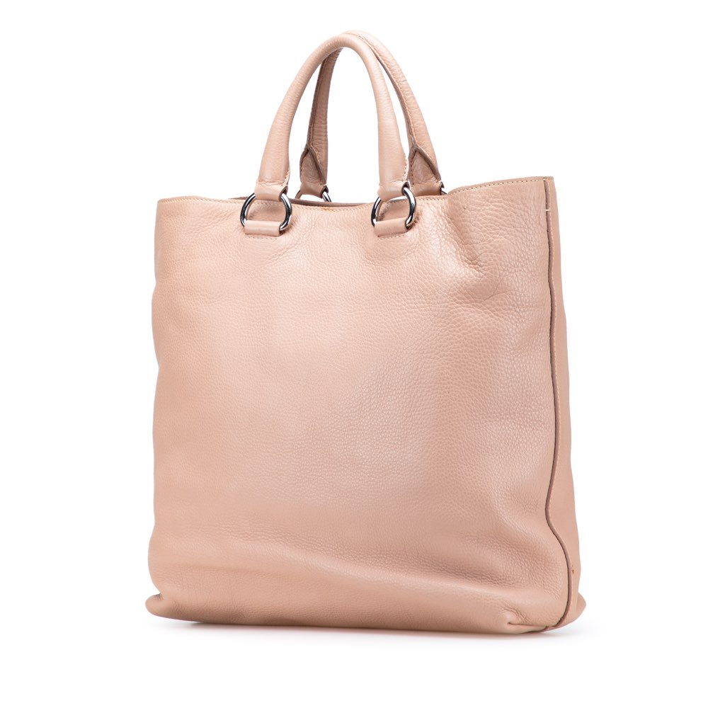 Prada Vitello Daino Open Convertible Tote - 2