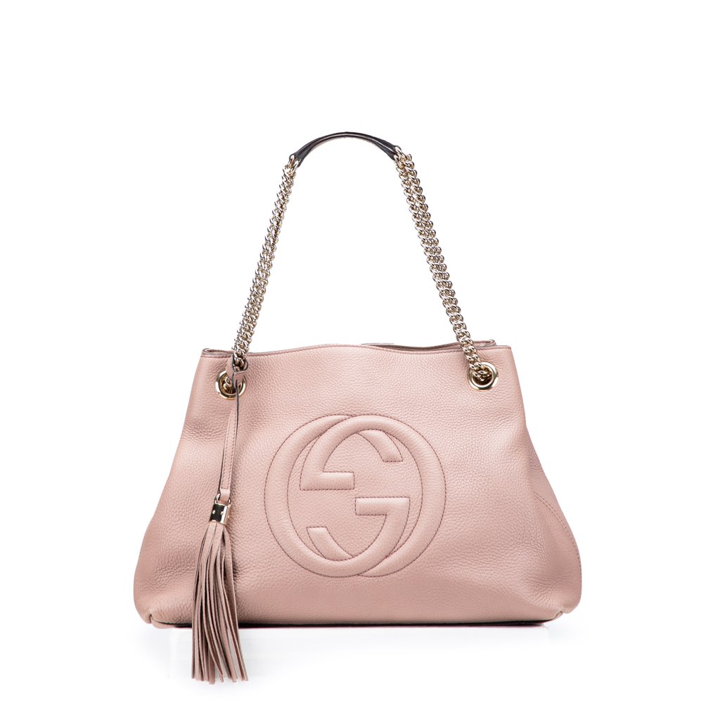 Gucci Medium Leather Soho Chain Tote