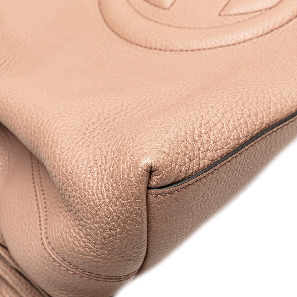 Gucci Medium Leather Soho Chain Tote - Image 11
