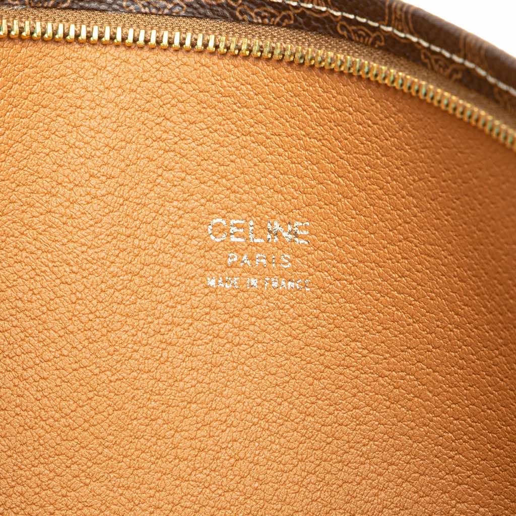 Celine Macadam Coated Canvas Clutch - Side view