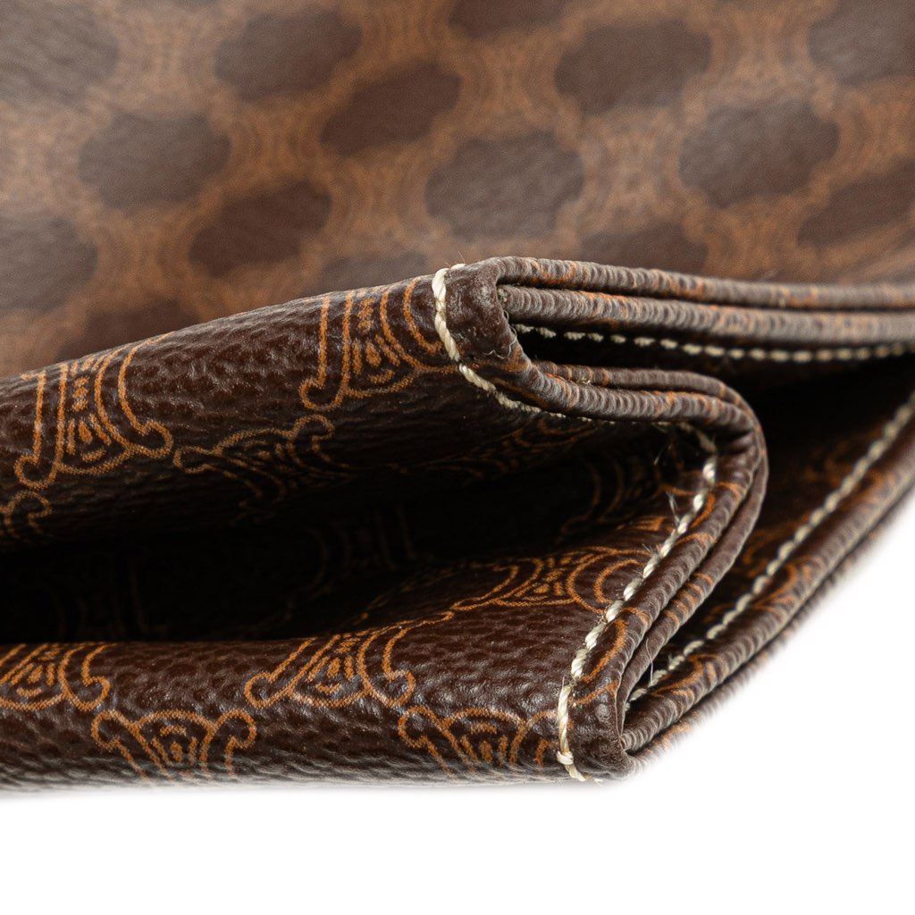 Celine Macadam Coated Canvas Clutch - Image 11