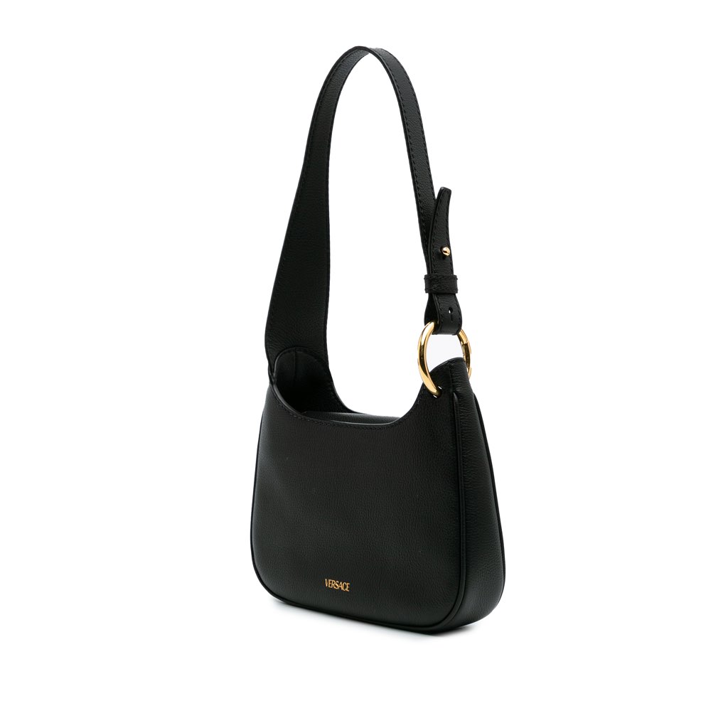 Versace Small Leather La Medusa Chain Hobo - Back view