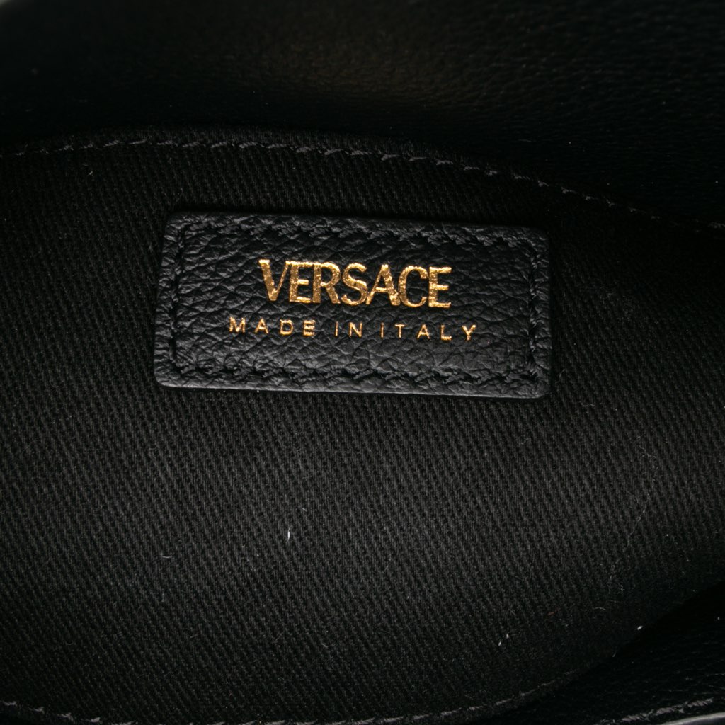 Versace Small Leather La Medusa Chain Hobo - Side view