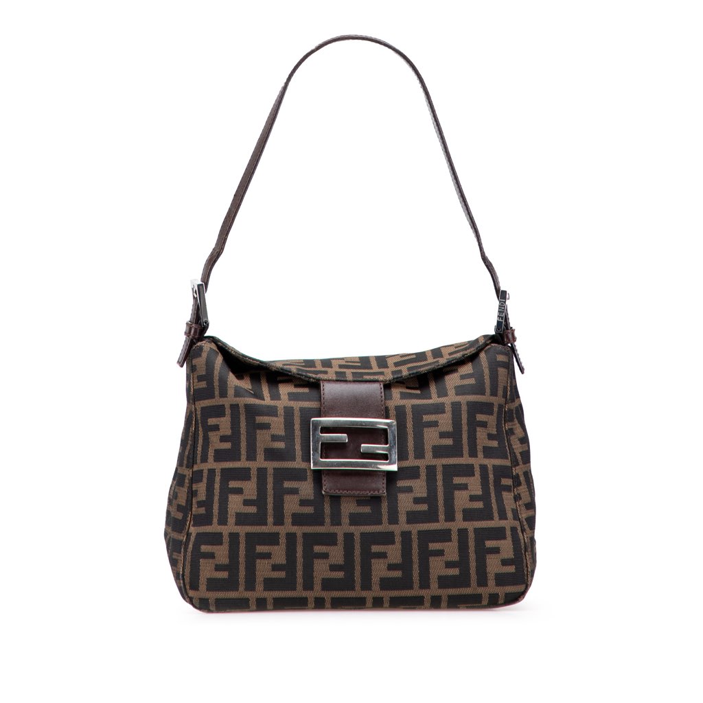 Fendi Zucca Canvas Shoulder Bag