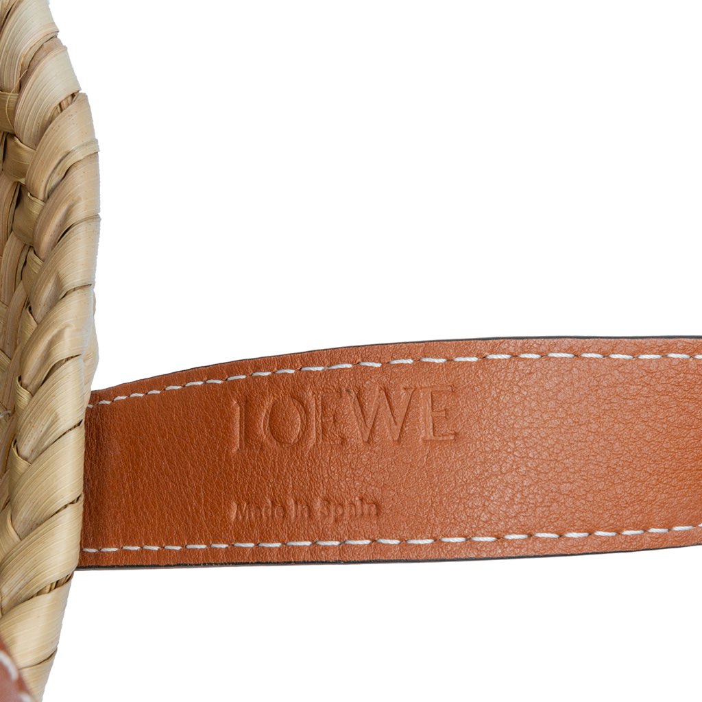 Loewe Mini Raffia Basket Tote - Side view