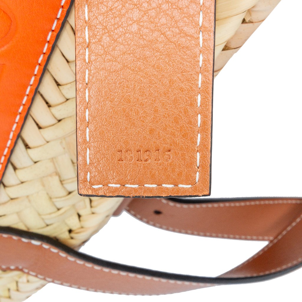 Loewe Mini Raffia Basket Tote - Detail 1