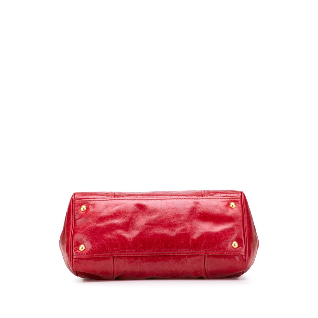 Prada Vitello Shine Bauletto Satchel - 3