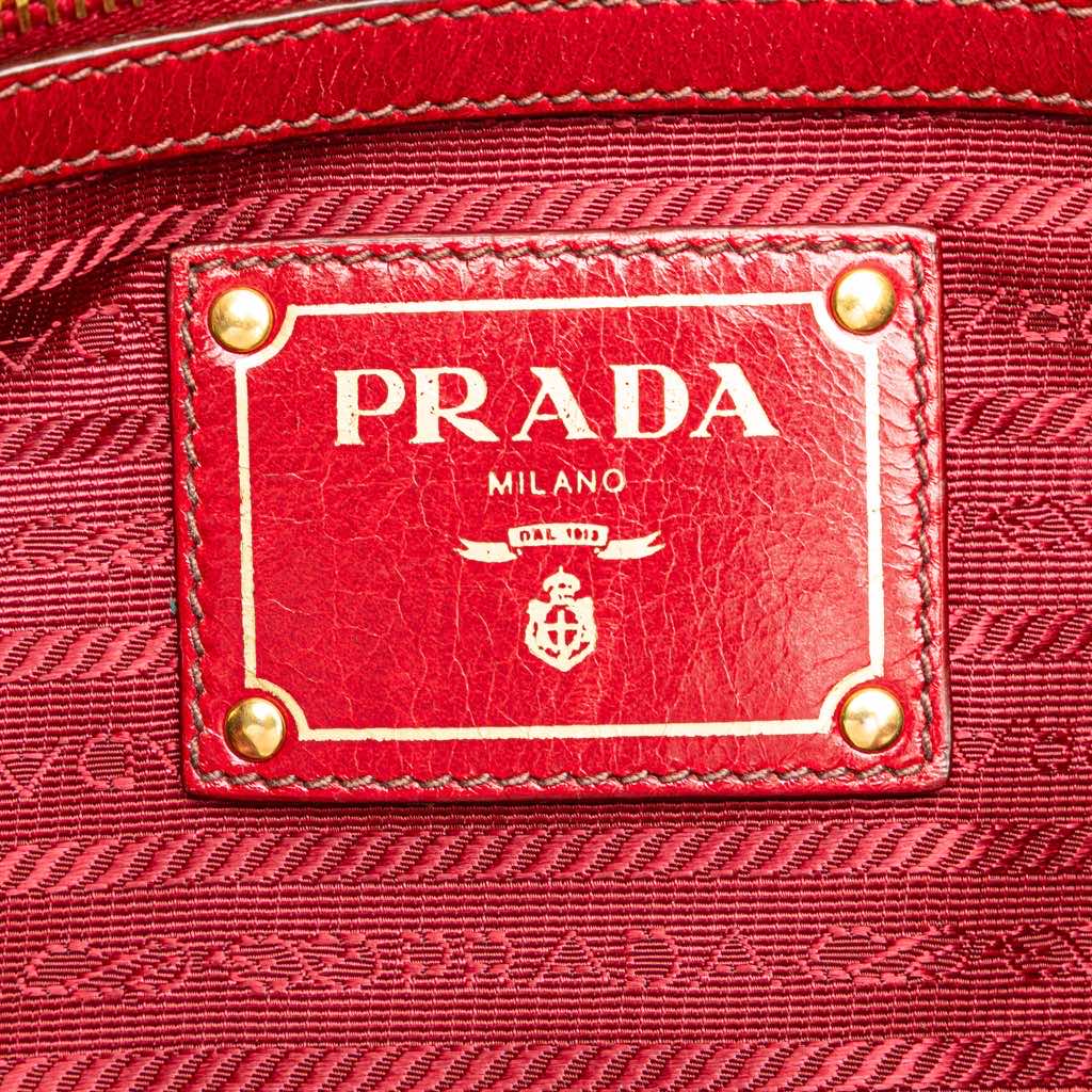 Prada Vitello Shine Bauletto Satchel - 5