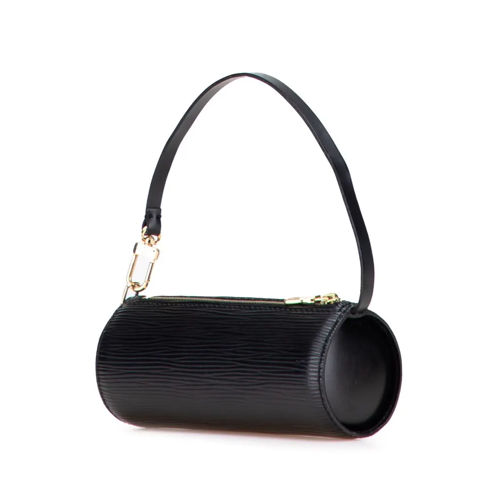 Louis Vuitton Epi Soufflot Pochette Black Leather Good - Back View