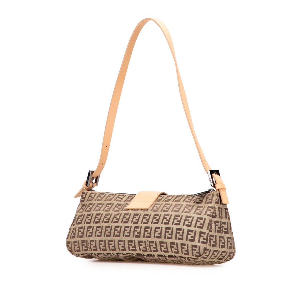 Fendi Zucchino Canvas Shoulder Bag - 2