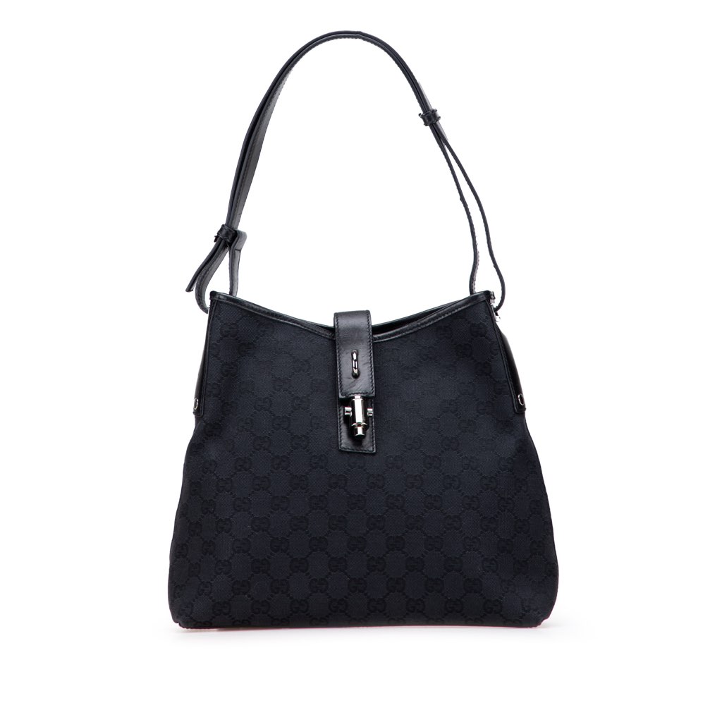 Gucci GG Canvas Piston Shoulder Bag