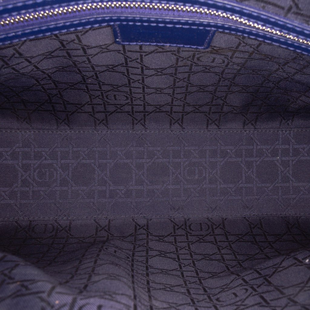 Dior Large Patent Cannage Lady Dior - 4