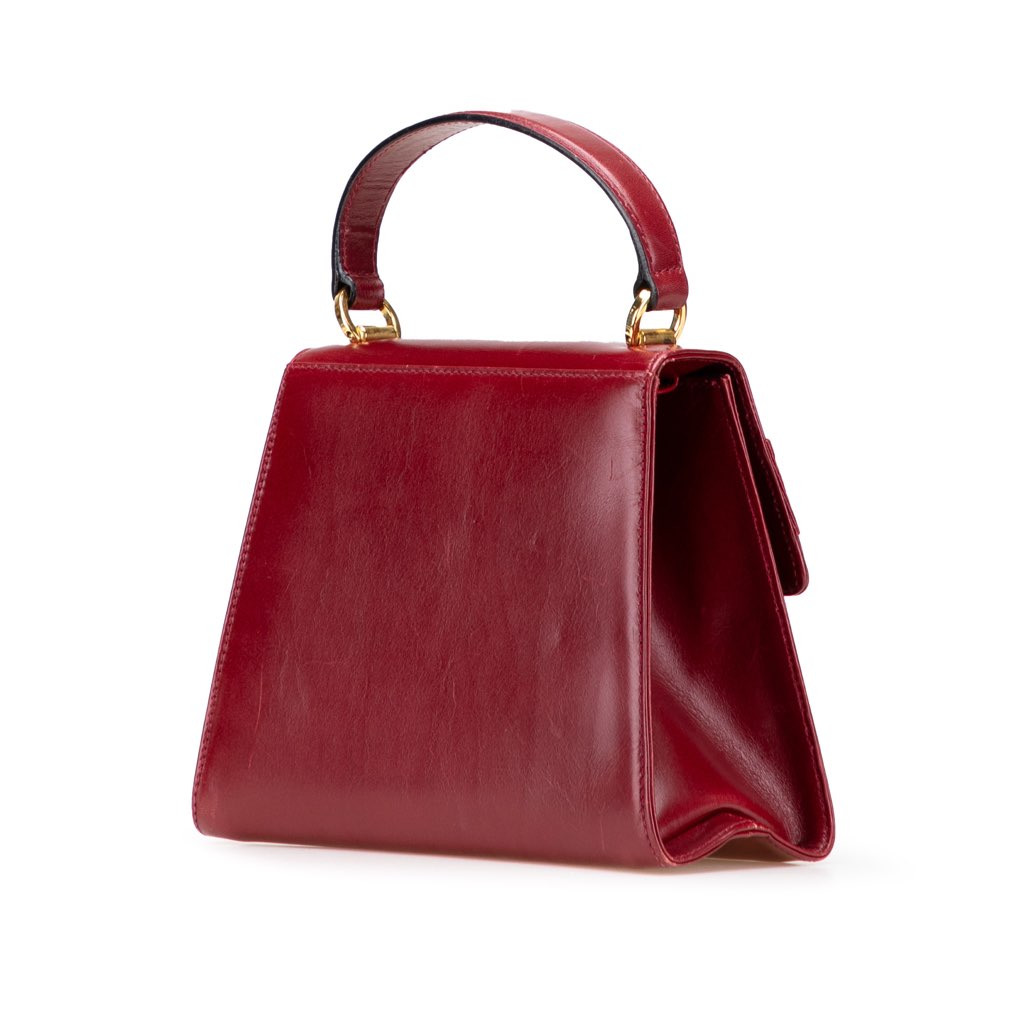 Salvatore Ferragamo Leather Vara Bow Satchel - 2