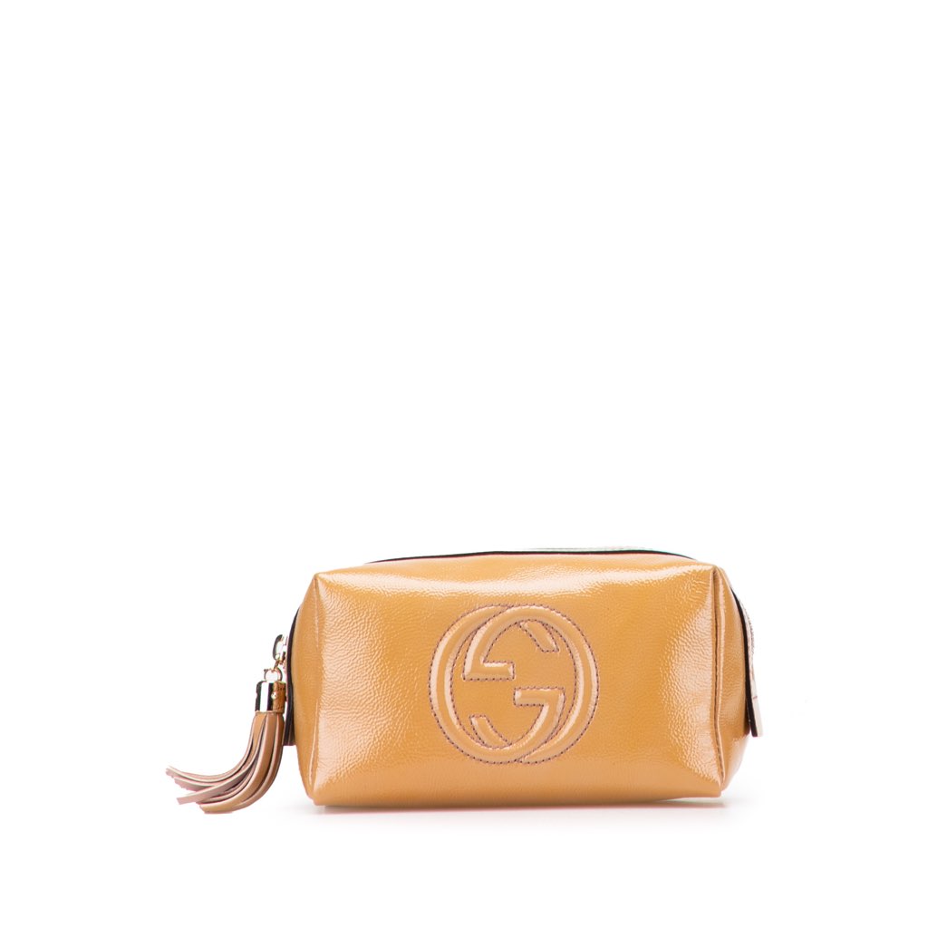 Gucci Patent Soho Cosmetic Pouch