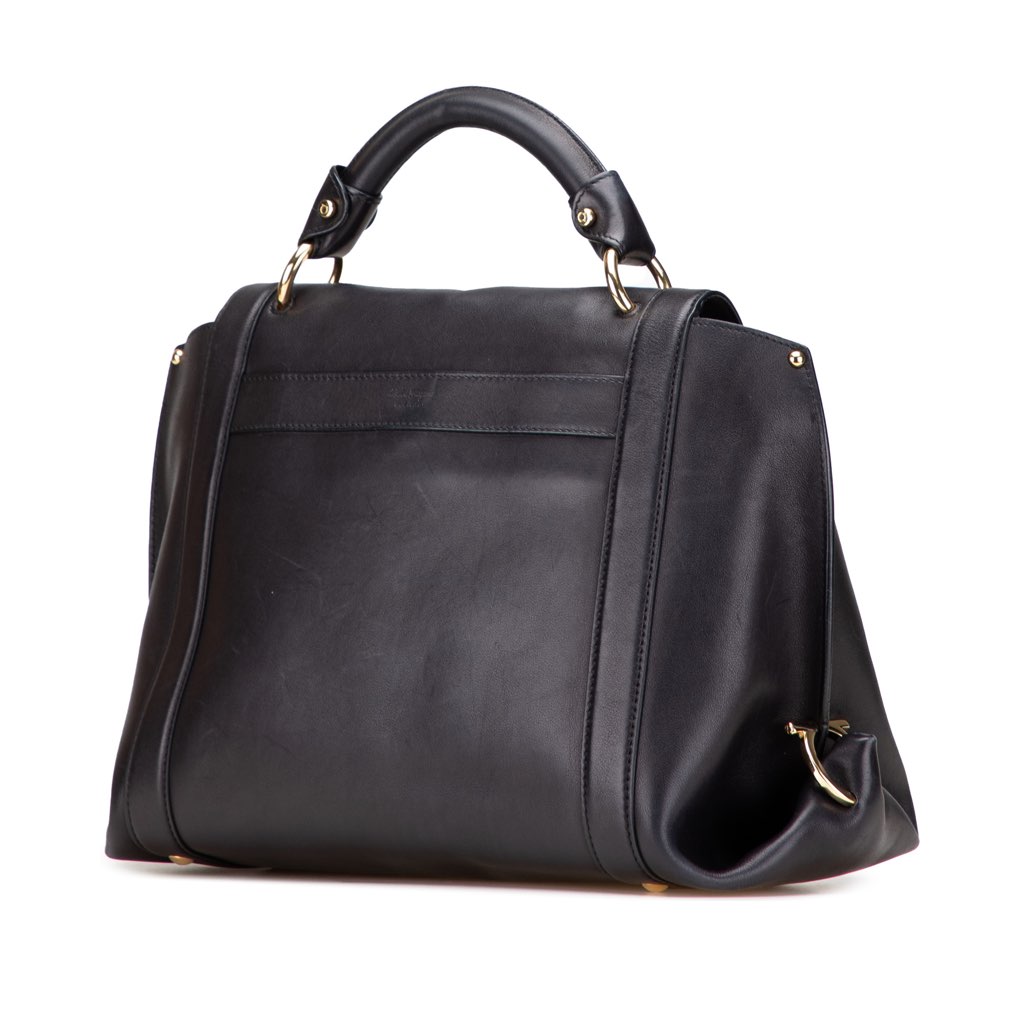 Salvatore Ferragamo Medium Leather Gancini Sofia Satchel - 2