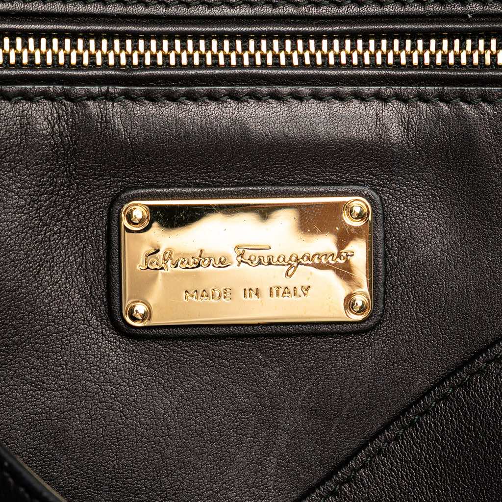 Salvatore Ferragamo Medium Leather Gancini Sofia Satchel - 5