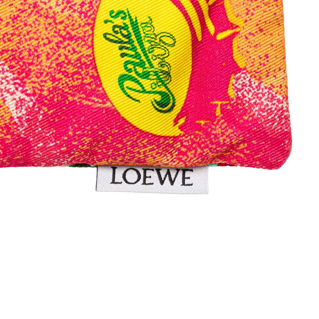 Loewe Paulas Ibiza Canvas Bottle Cap Print Drawstring Pouch - Detail 2