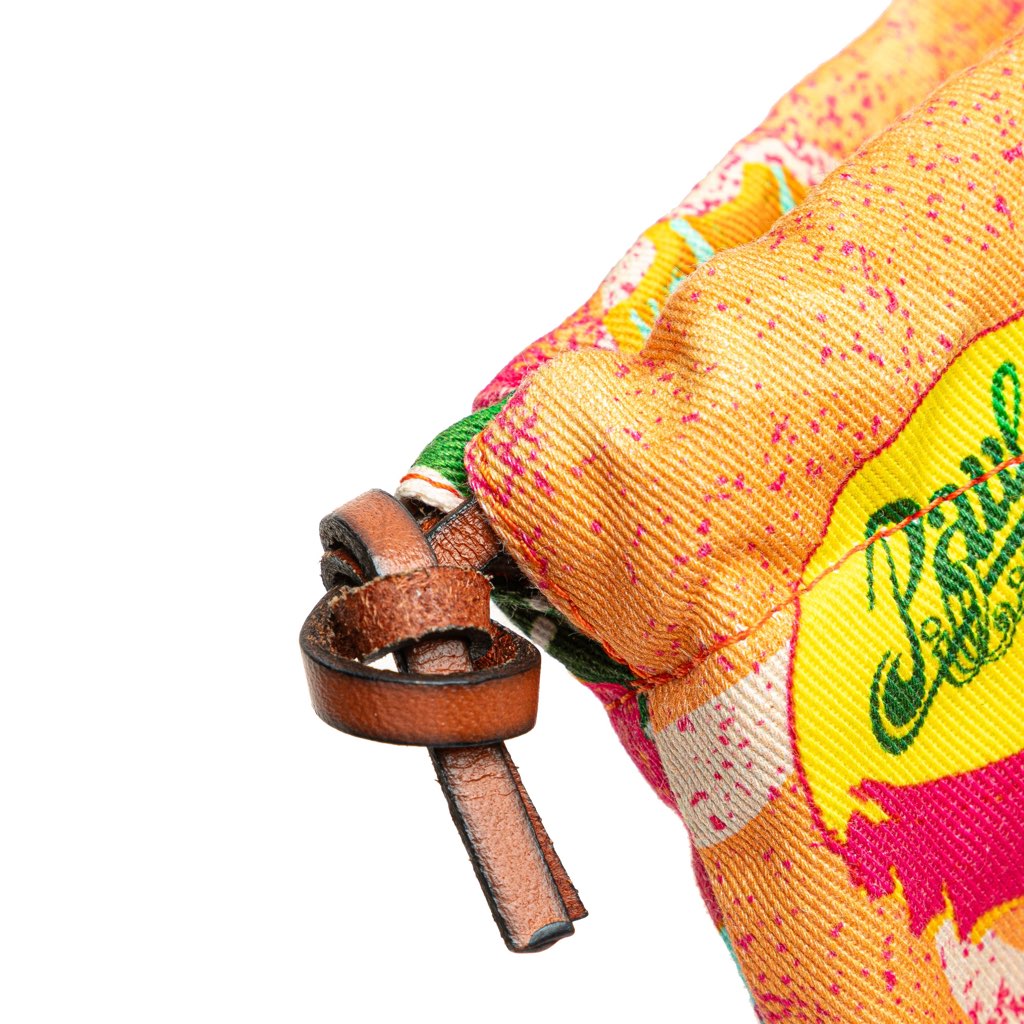 Loewe Paulas Ibiza Canvas Bottle Cap Print Drawstring Pouch - Image 11