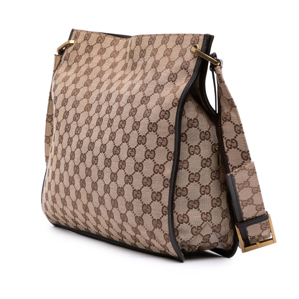 Gucci GG Canvas Messenger Bag - Back view