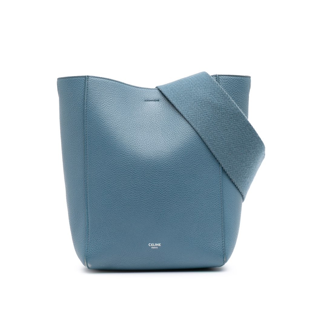 Celine Small Soft Grained Calfskin Seau Sangle Bucket Bag
