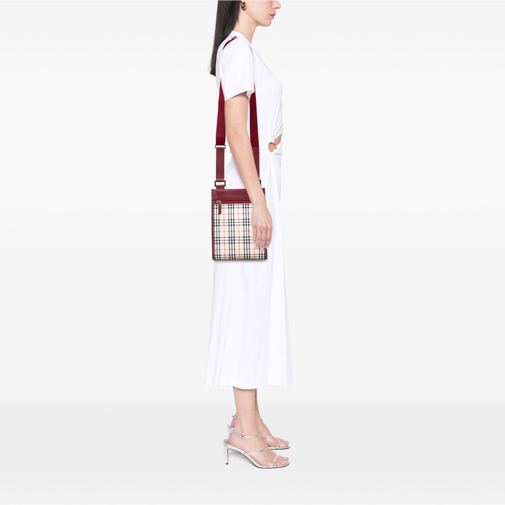 Burberry House Check Canvas Crossbody - Image 11