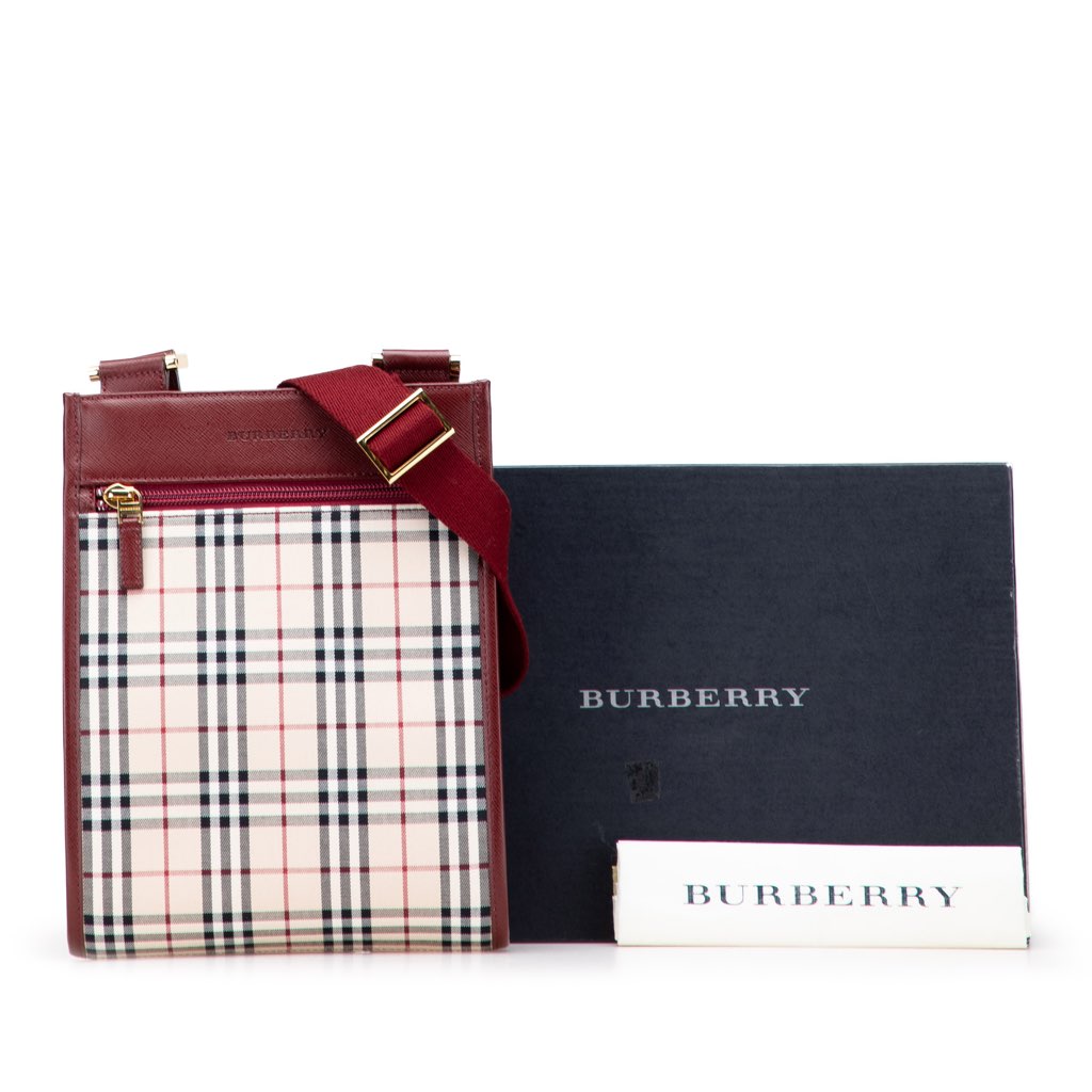 Burberry House Check Canvas Crossbody - Image 12