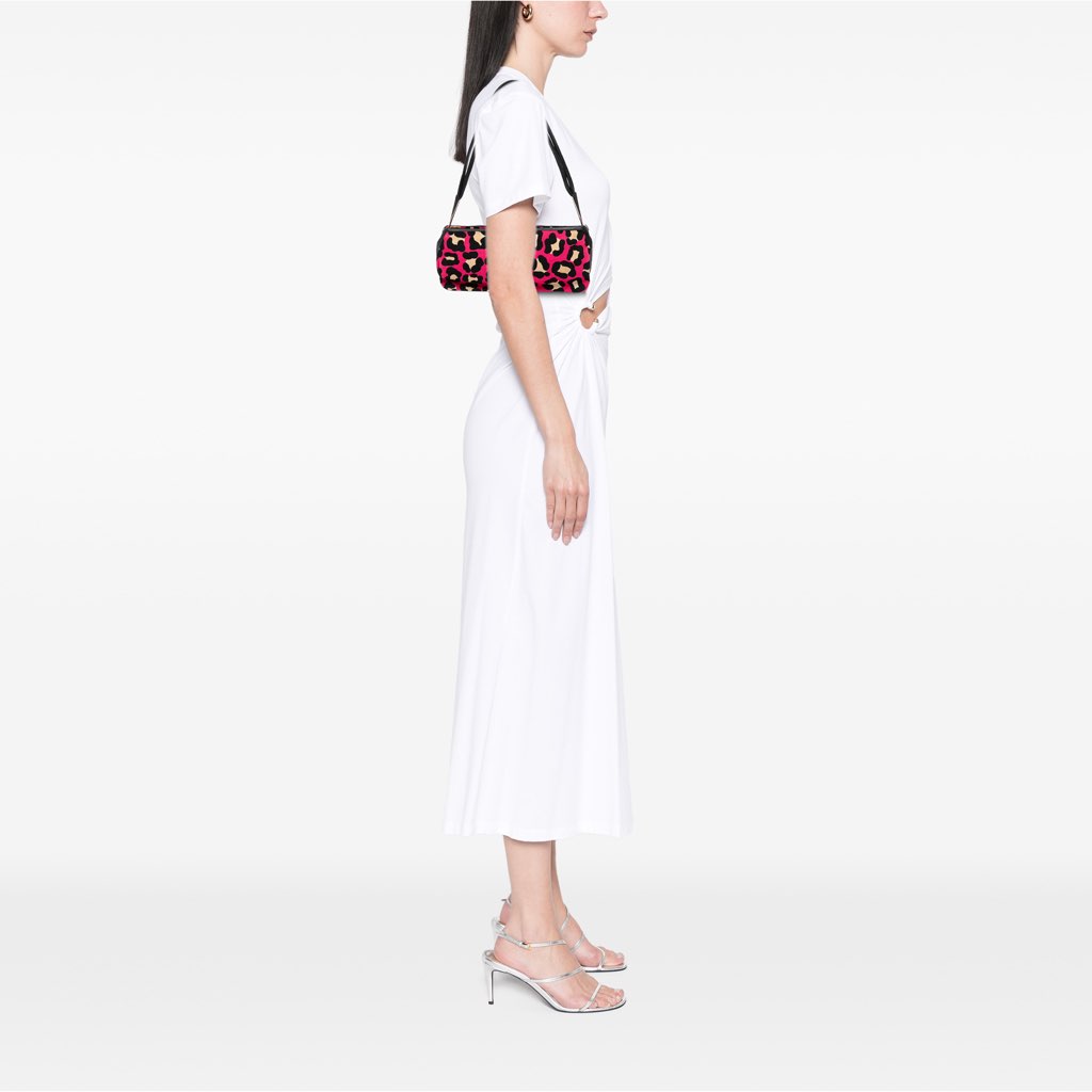 Bottega Veneta Leopard Print Canvas Shoulder Bag - Image 14