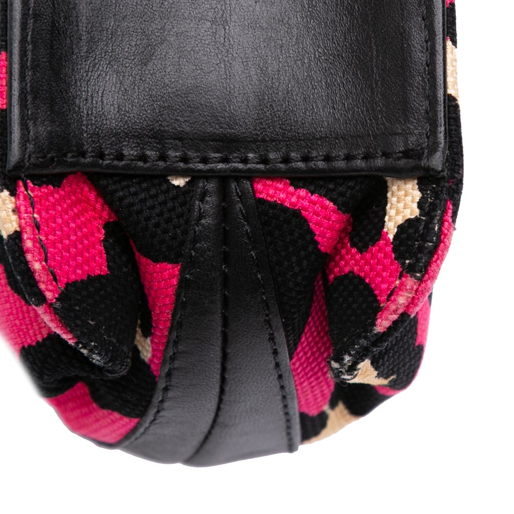 Bottega Veneta Leopard Print Canvas Shoulder Bag - Image 11