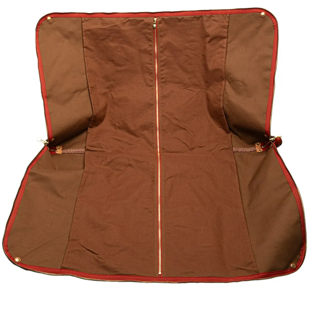 Louis Vuitton Americas Cup Coated Canvas Kabul Garment Bag Red Canvas Good - Model View