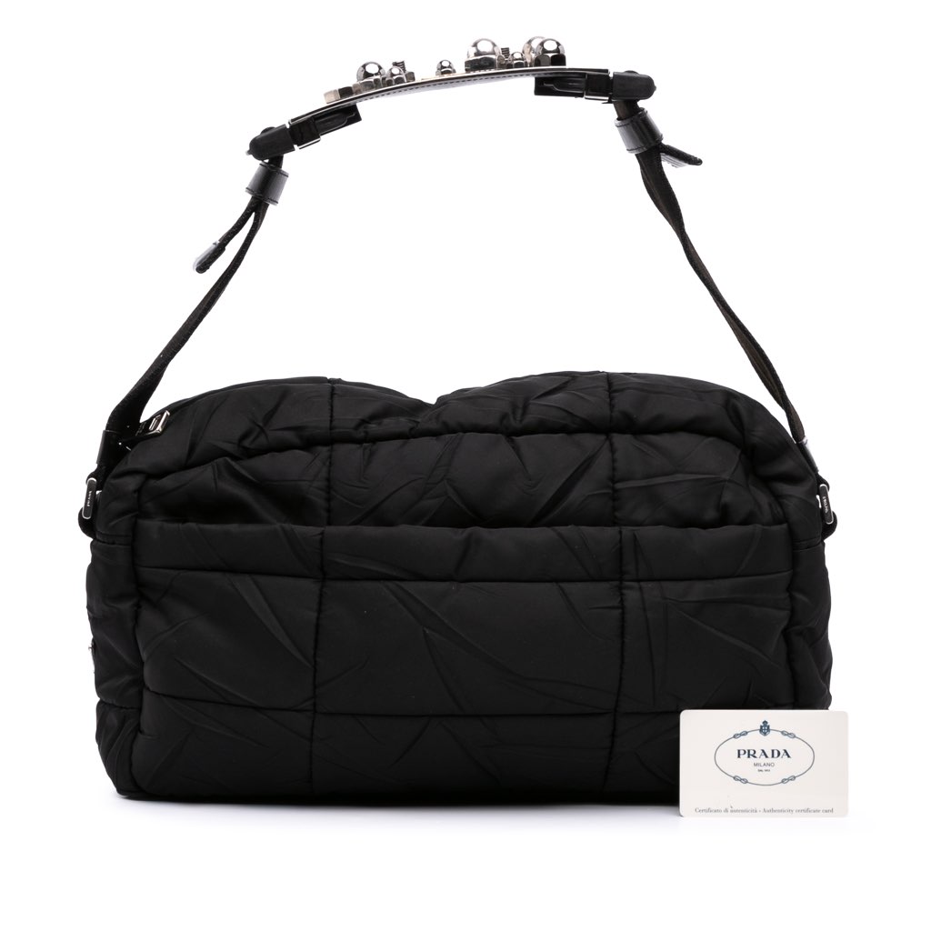 Prada Quilted Tessuto Messenger Bag - Image 15