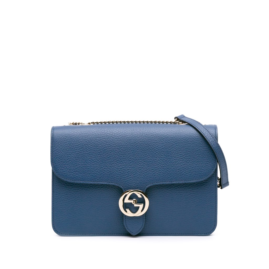 Gucci Medium Dollar Calfskin Interlocking G Crossbody