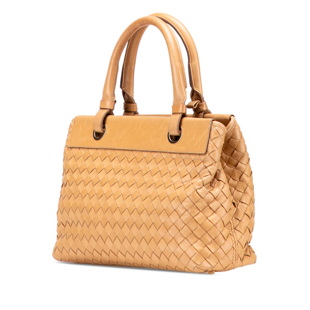 Bottega Veneta Lambskin Intrecciato Satchel - 2