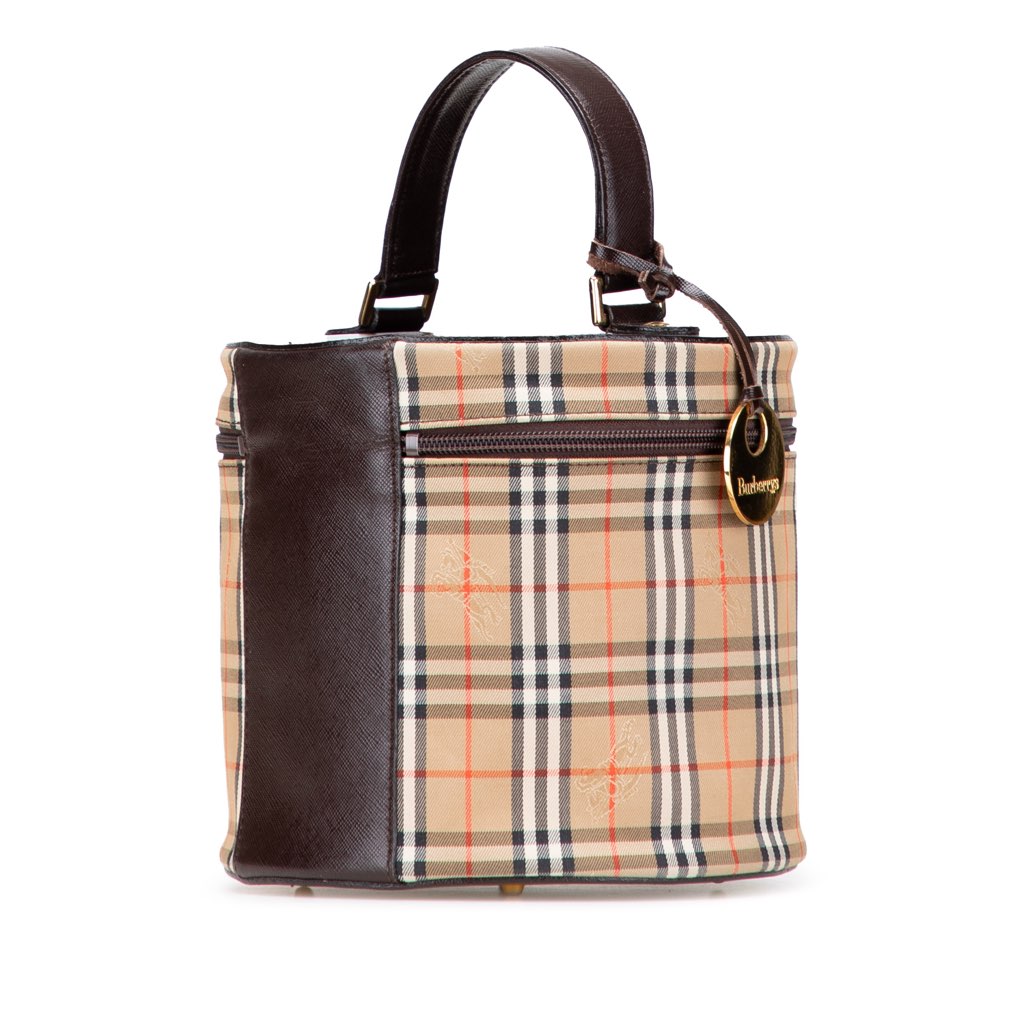 Burberry Haymarket Check Canvas Vanity Bag - 2