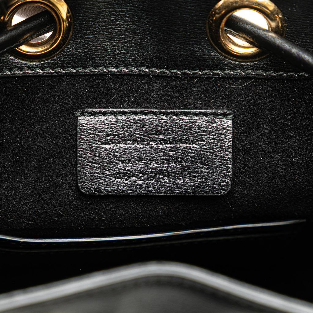 Salvatore Ferragamo Leather Gancini City Bucket Bag - 5