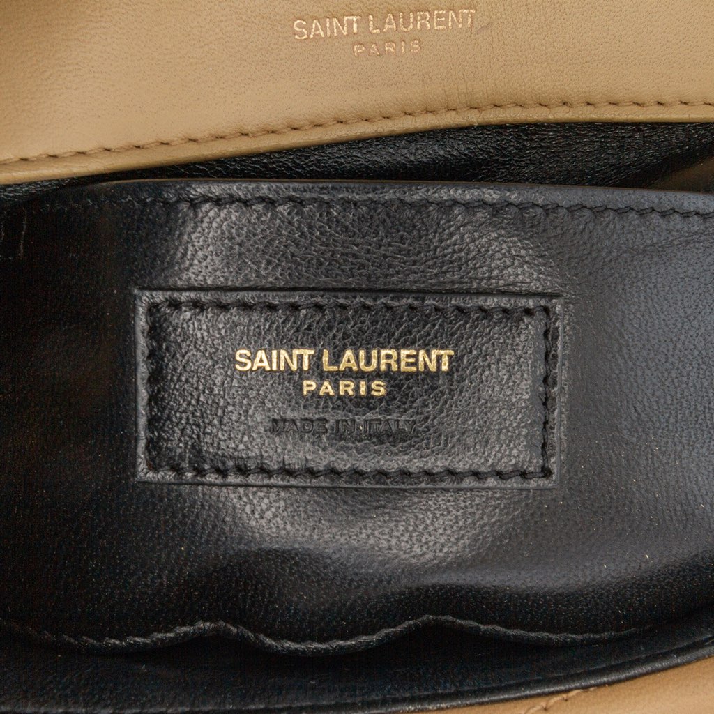 Saint Laurent Small Chevron Lambskin Monogram Sulpice Bag - 5